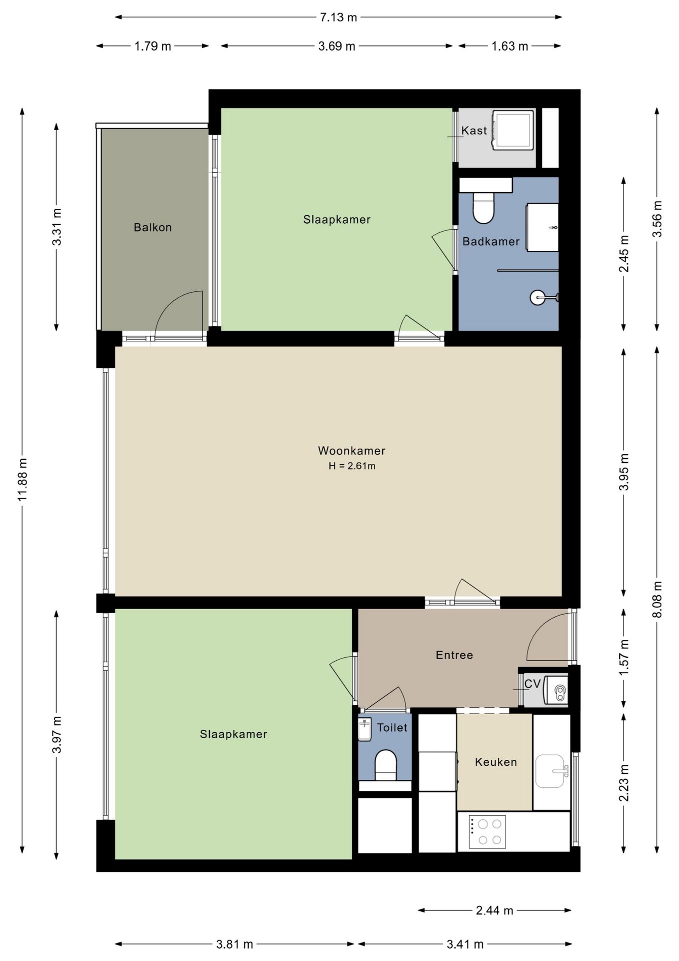 Spacious and Bright Apartment with Green Views in Senior Complex Hoog Doorwerth — 25