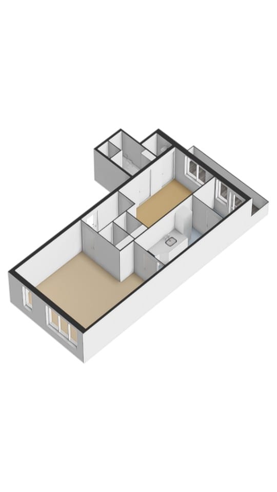 Bright 2/3-Room Apartment with Unobstructed Views and Sunny South-Facing Balcony — 39