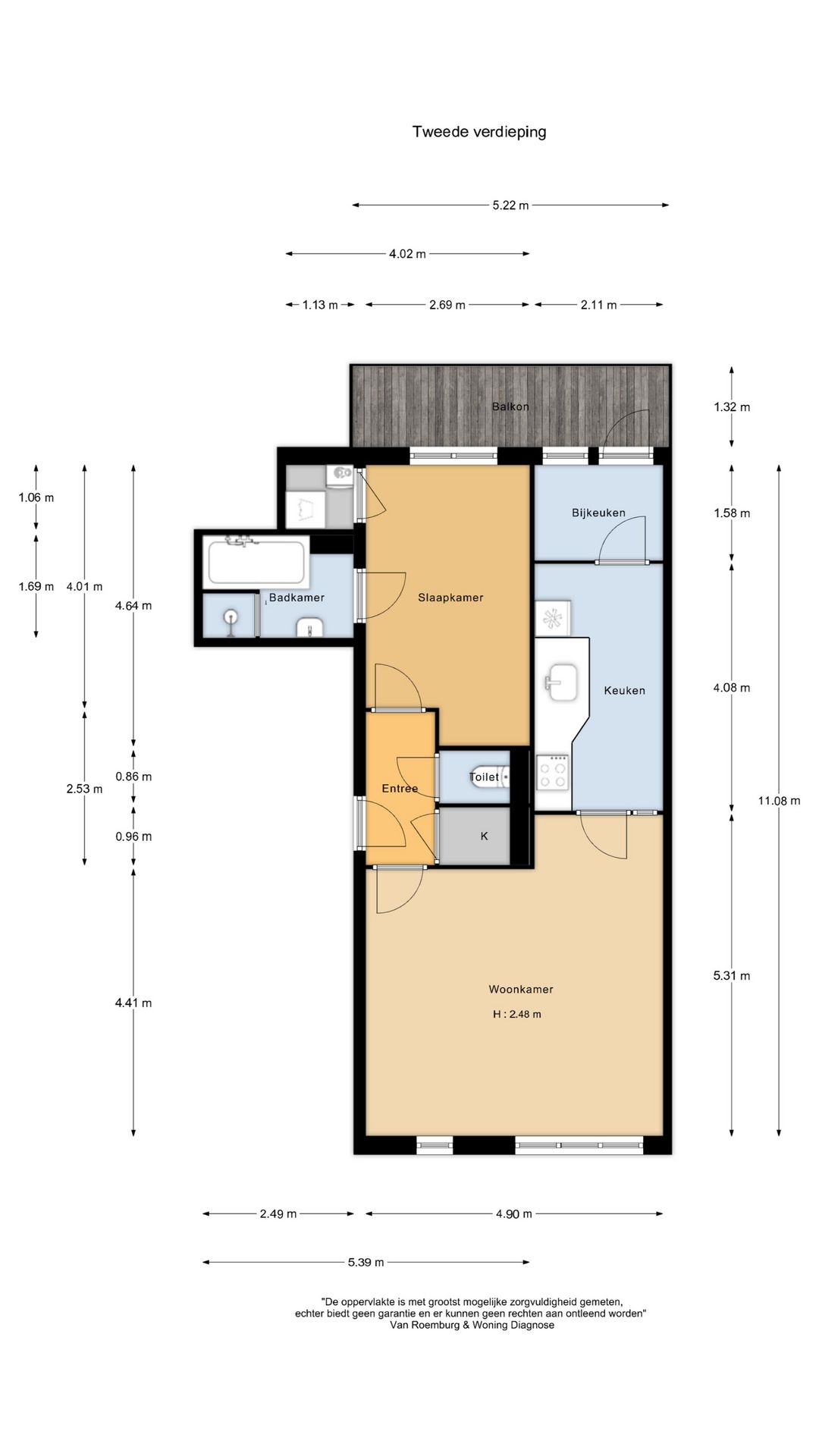 Bright 2/3-Room Apartment with Unobstructed Views and Sunny South-Facing Balcony — 38