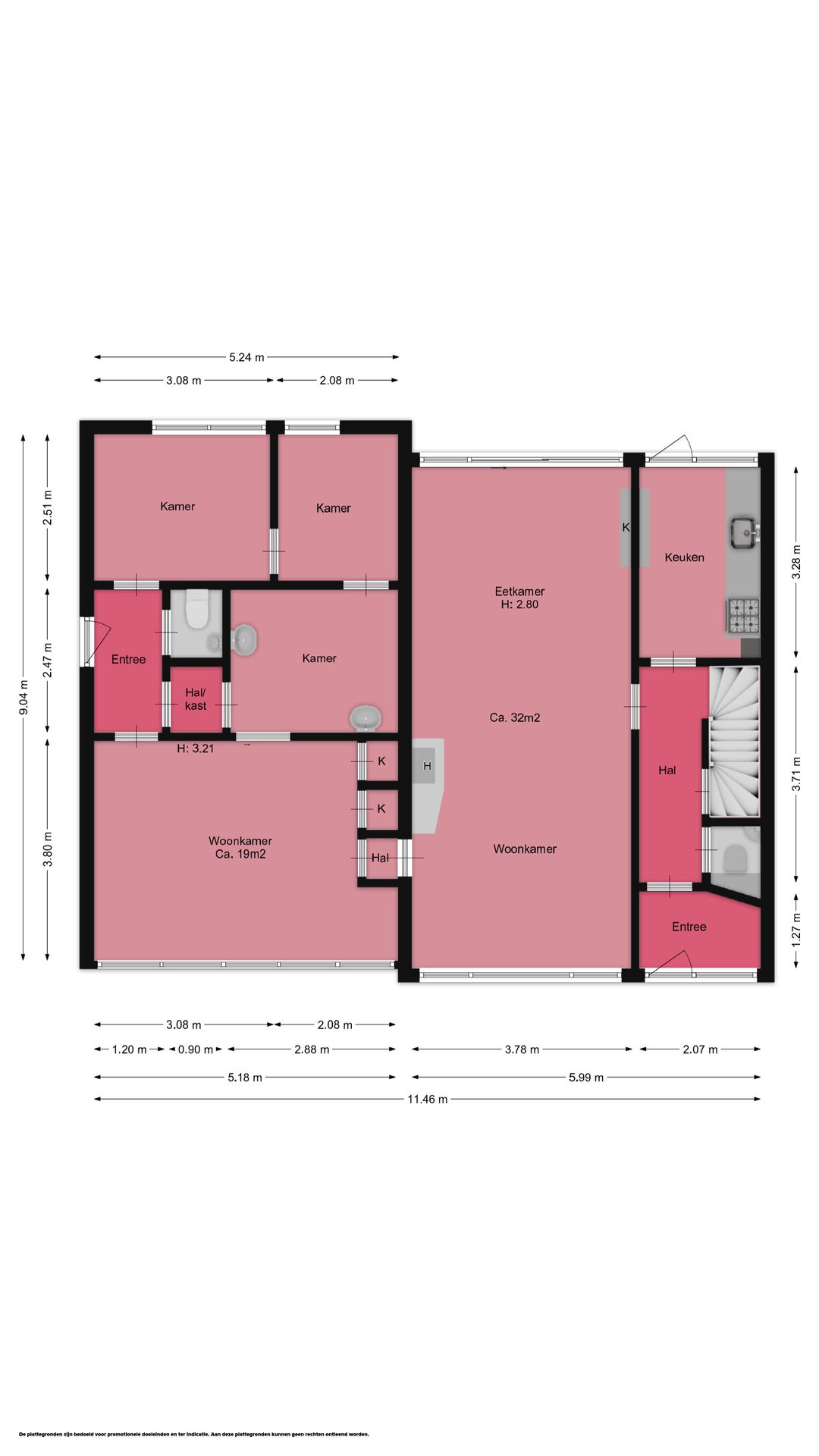 Spacious corner house with former practice space, double garden and garage in Hilversum — 56
