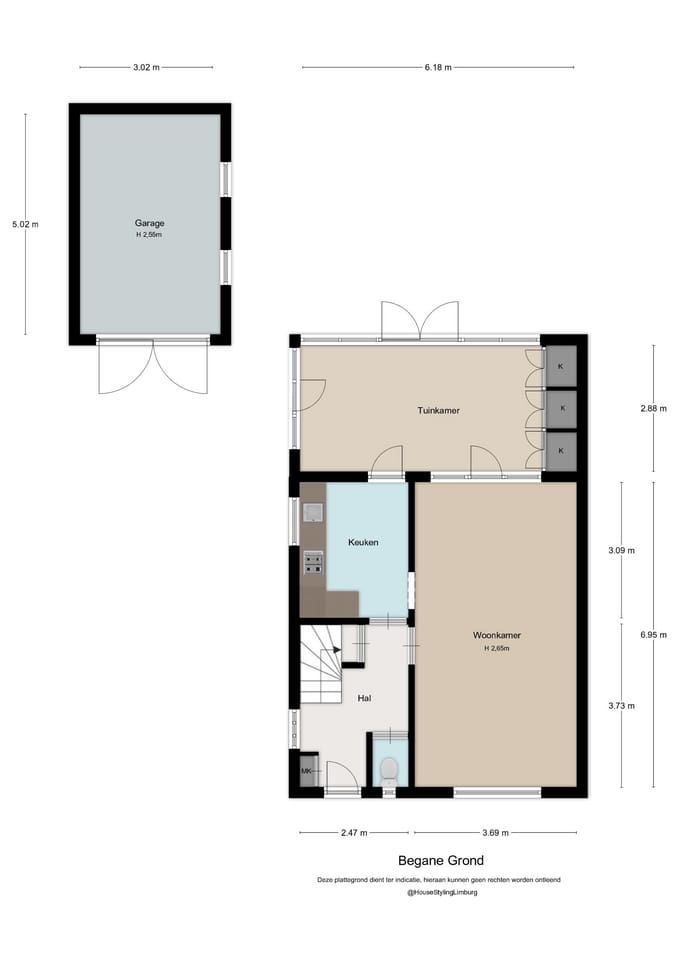 Spacious semi-detached home with garden room and garage in popular Beek neighborhood — 48