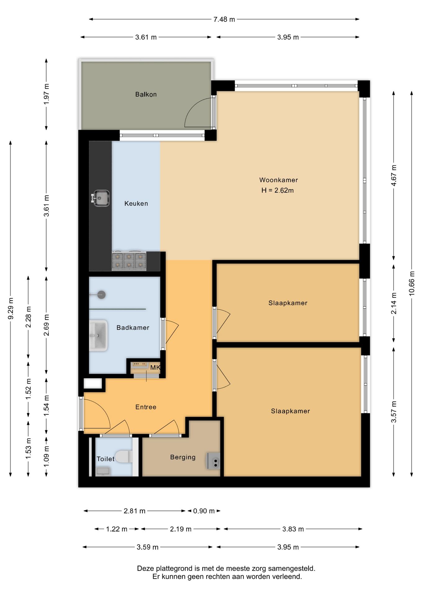 Centrally Located Apartment with Private Parking in Arnhem — 24