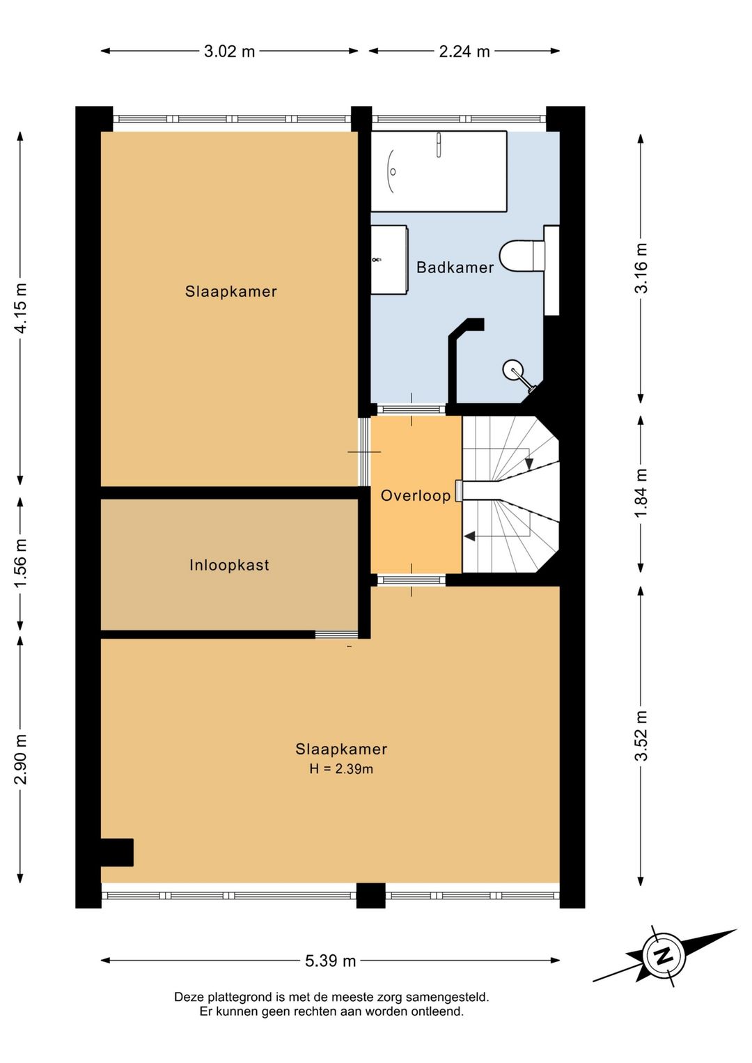 Well-maintained terraced house with 3 bedrooms and garden in child-friendly Rozenburg — 53