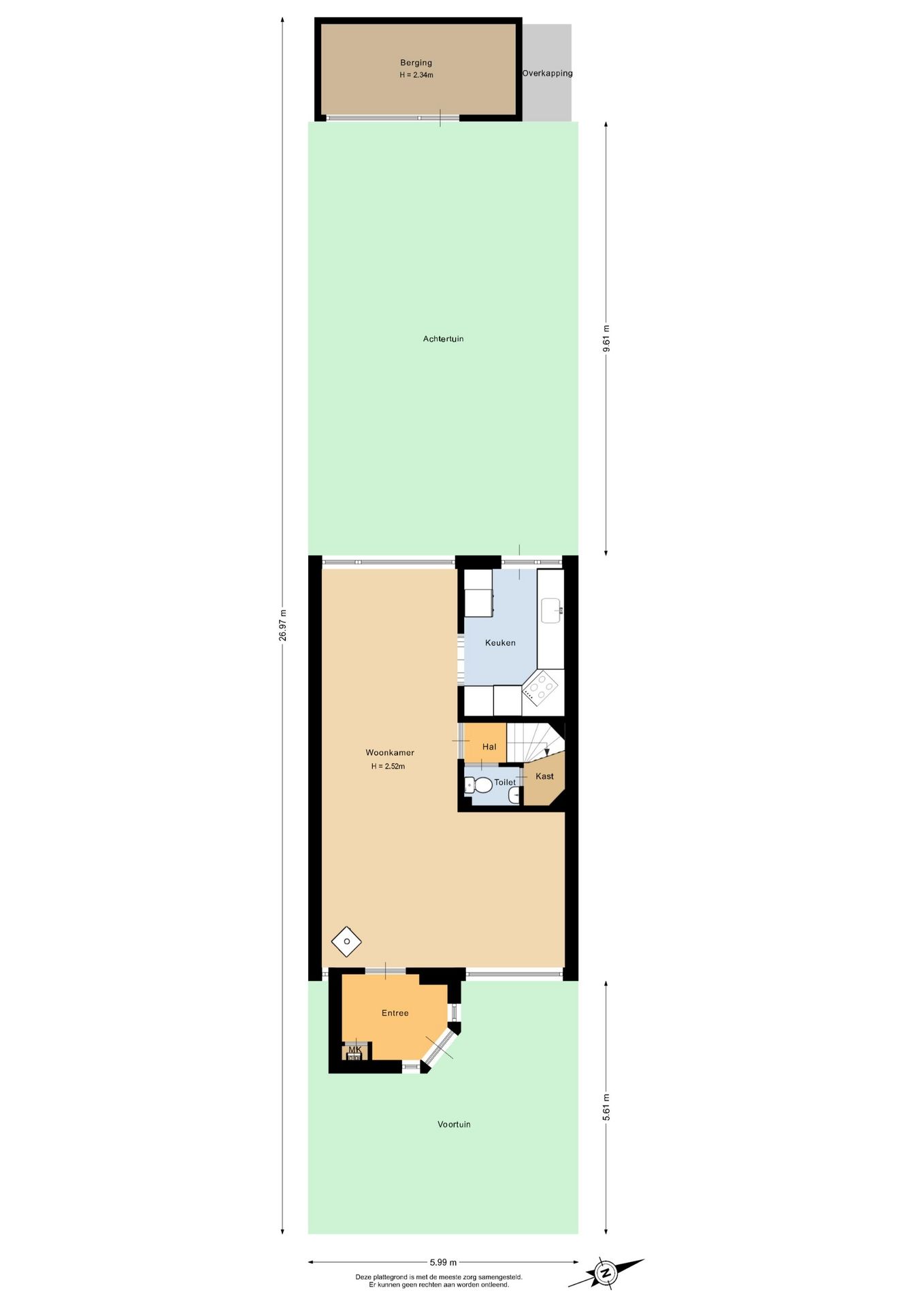 Well-maintained terraced house with 3 bedrooms and garden in child-friendly Rozenburg — 51