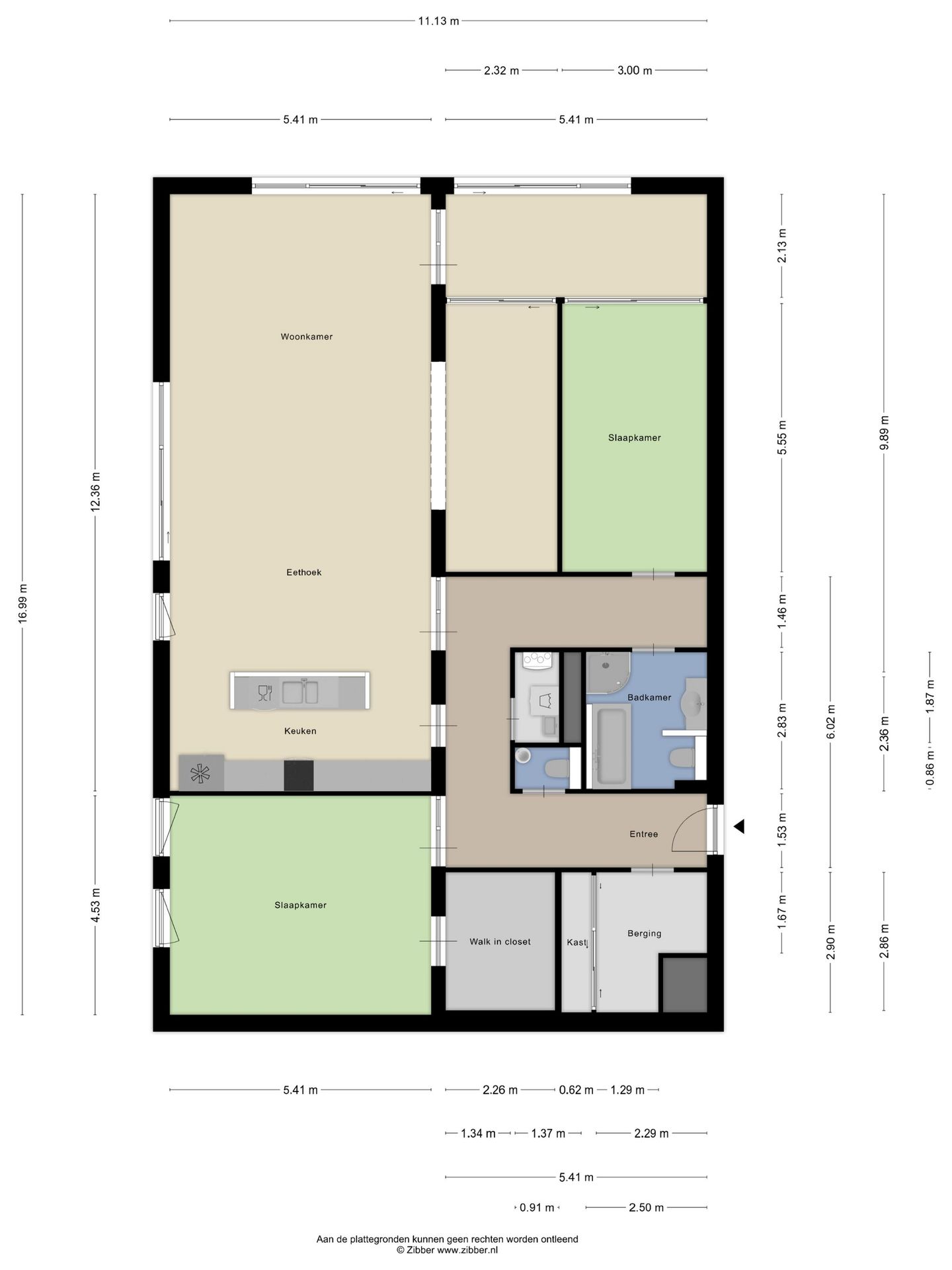 Spacious corner apartment in Amstelveen Stadshart with parking and loggia — 34