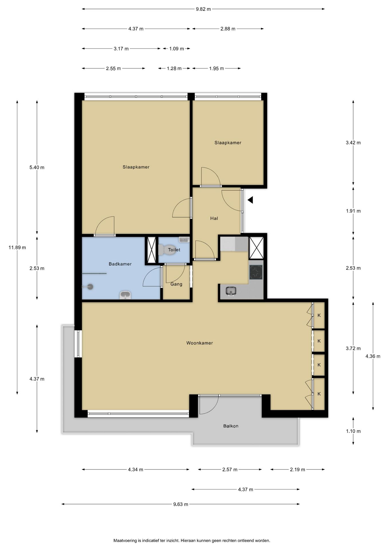Bright corner apartment with green views in senior service flat Belvédère — 34