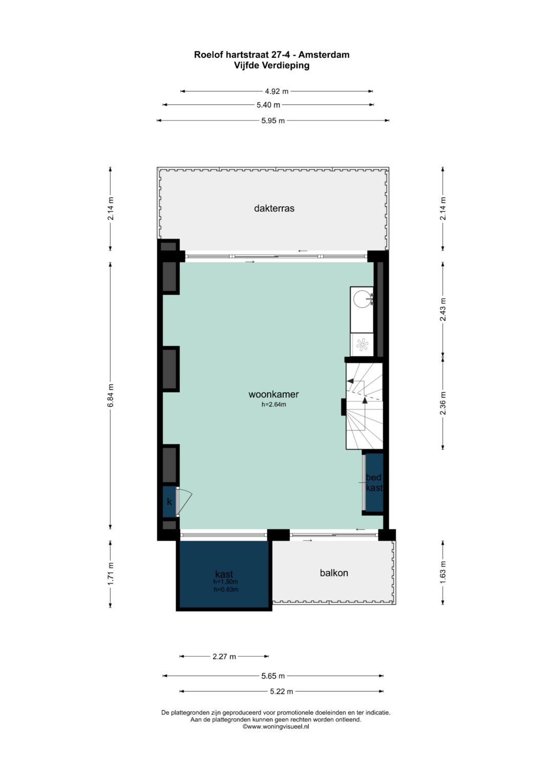 Spectacular penthouse in Museum Quarter with Rijksmuseum views and private roof terrace — 49