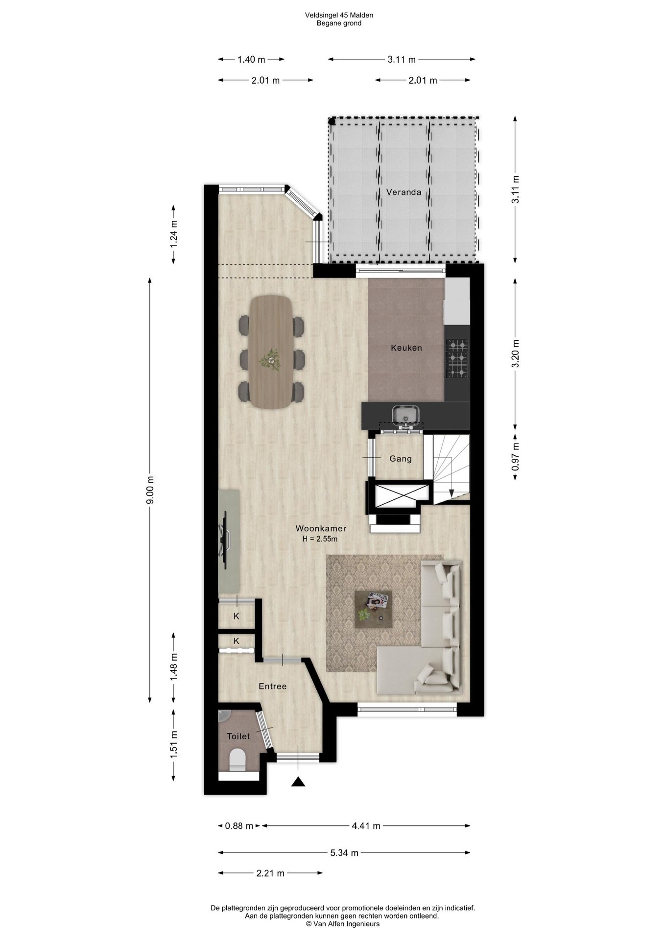 Foto 35 van Veldsingel 45