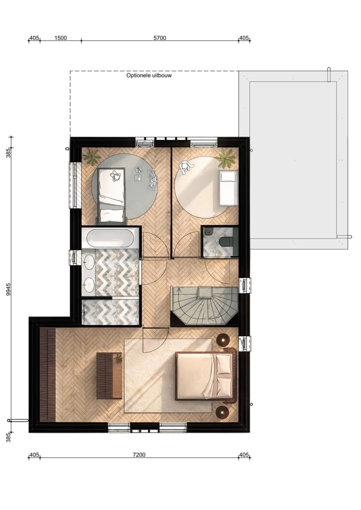 Foto 3 van Vrijstaande woning - type A (Bouwnr. 4)