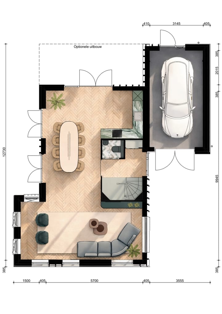 Foto 3 van Vrijstaande woning - type A (Bouwnr. 8)