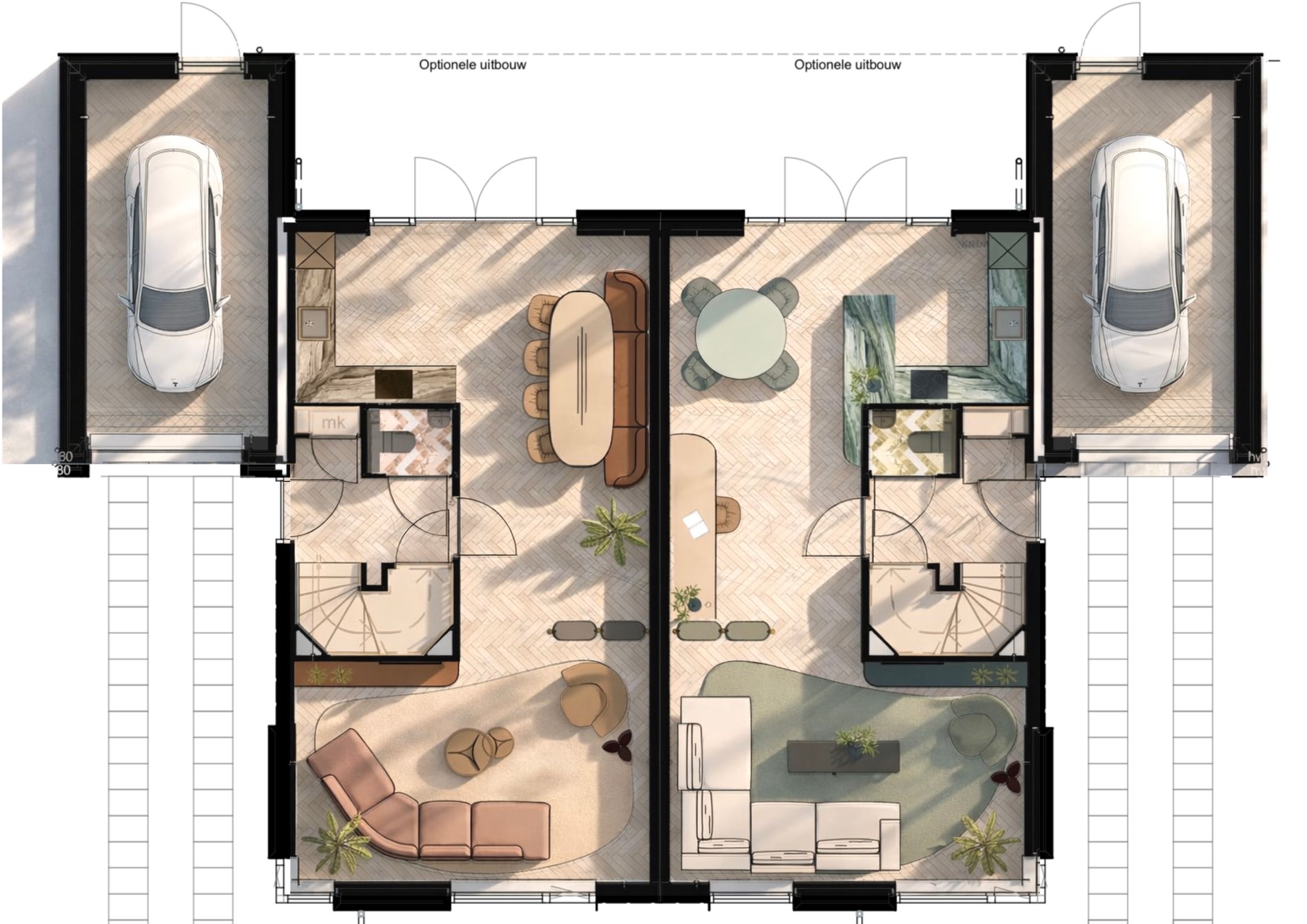 Foto 3 van Twee-onder-kapwoning - type D (Bouwnr. 21)
