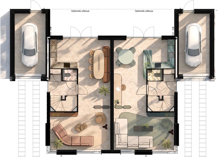 Foto 3 van Twee-onder-kapwoning - type D (Bouwnr. 21)