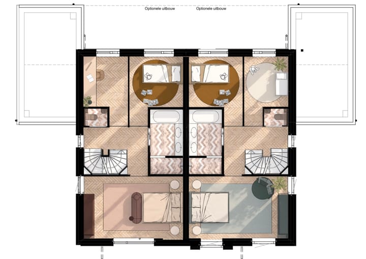 Foto 4 van Twee-onder-kapwoning - type D (Bouwnr. 21)