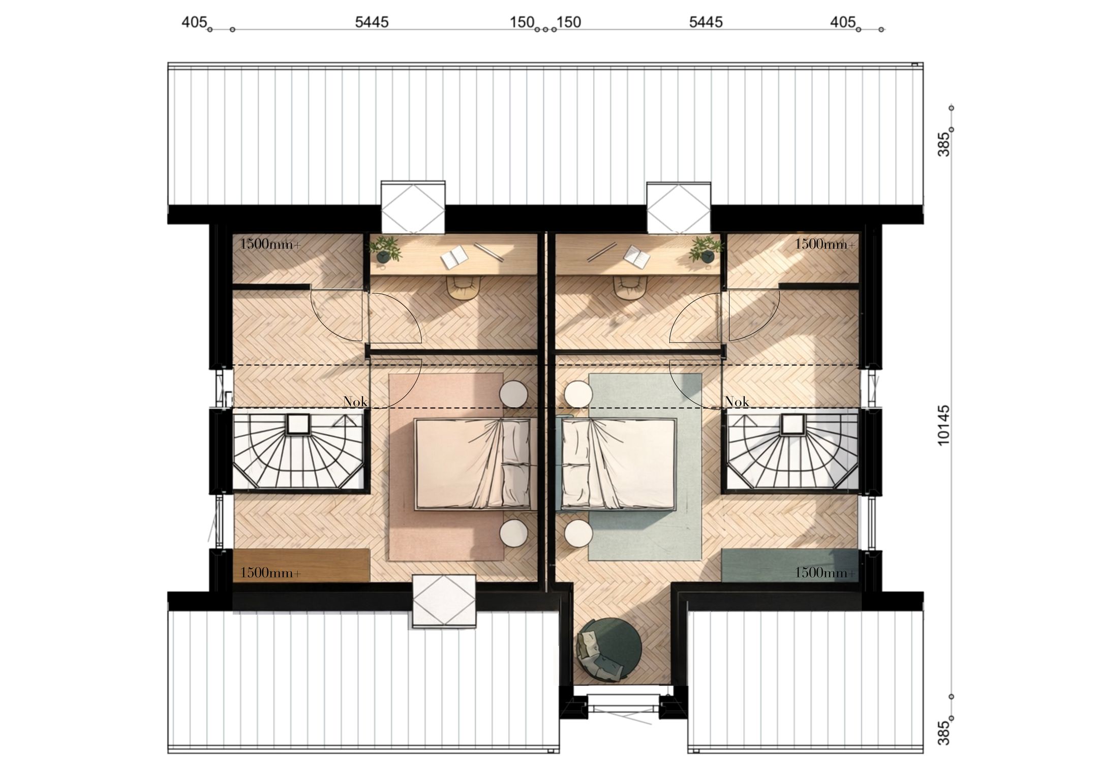 Foto 6 van Twee-onder-kapwoning - type D (Bouwnr. 21)