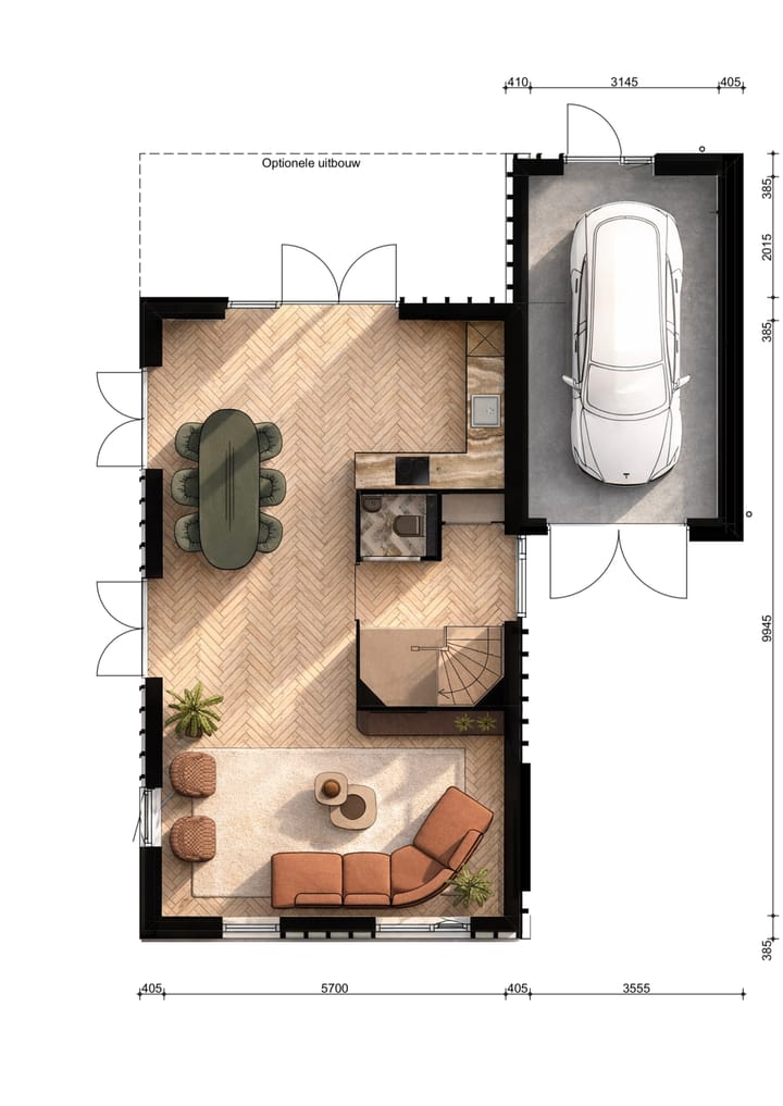 Foto 2 van Vrijstaande woning - type B (Bouwnr. 7)