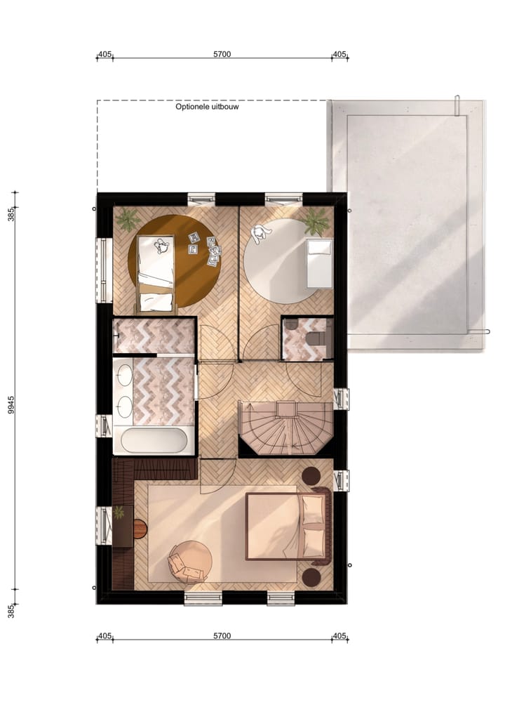Foto 3 van Vrijstaande woning - type B (Bouwnr. 7)