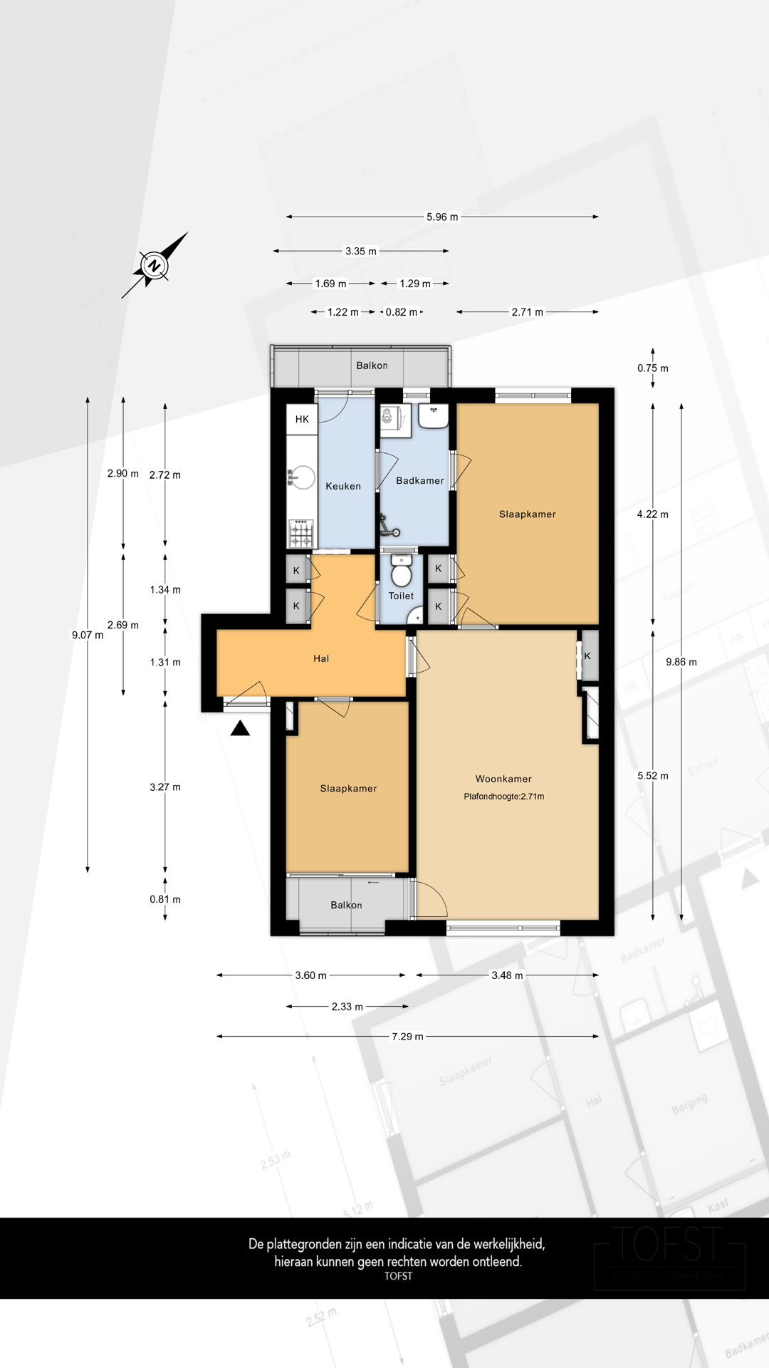Bright 3-room apartment on second floor with two balconies in central Vlaardingen location — 28