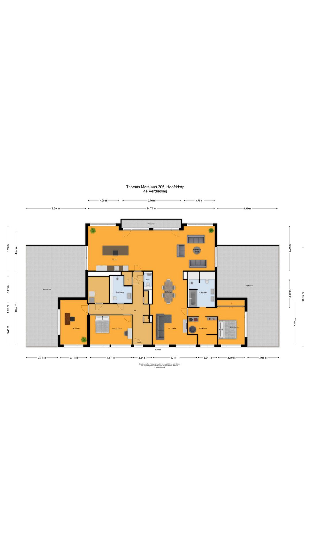 Luxury Penthouse with Panoramic Views and Two Rooftop Terraces — 66