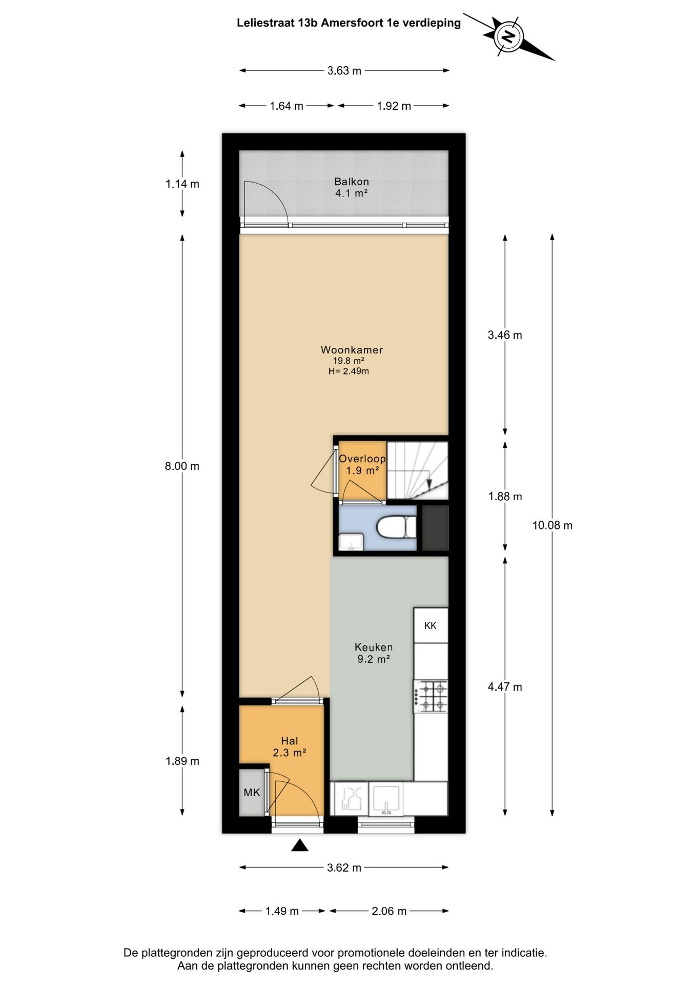 Foto 25 van Leliestraat 13-B