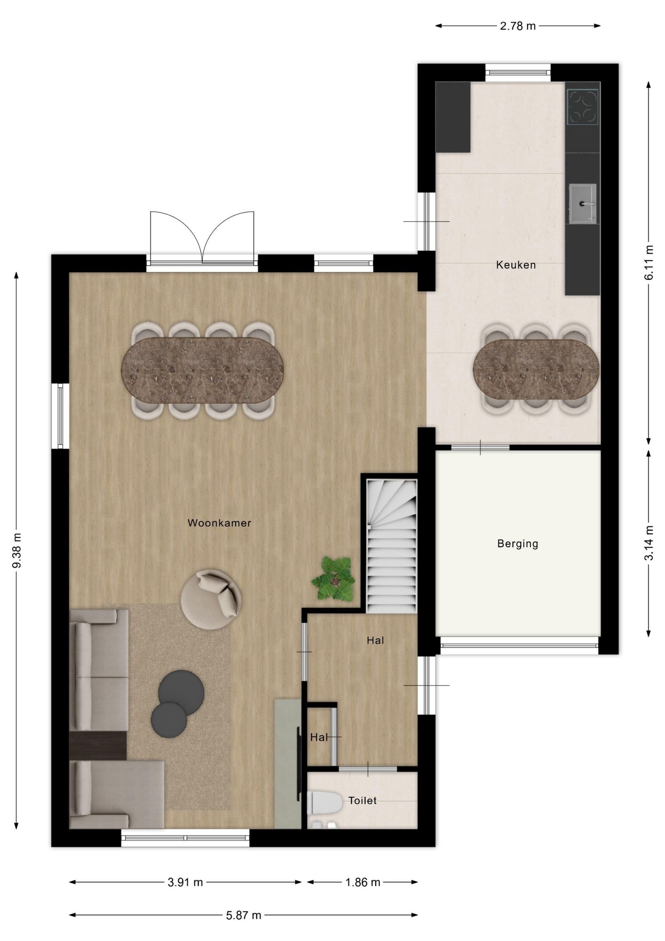 Spacious Detached Family Home with Modern Kitchen and Low-Maintenance Garden in Oudenbosch Center — 48