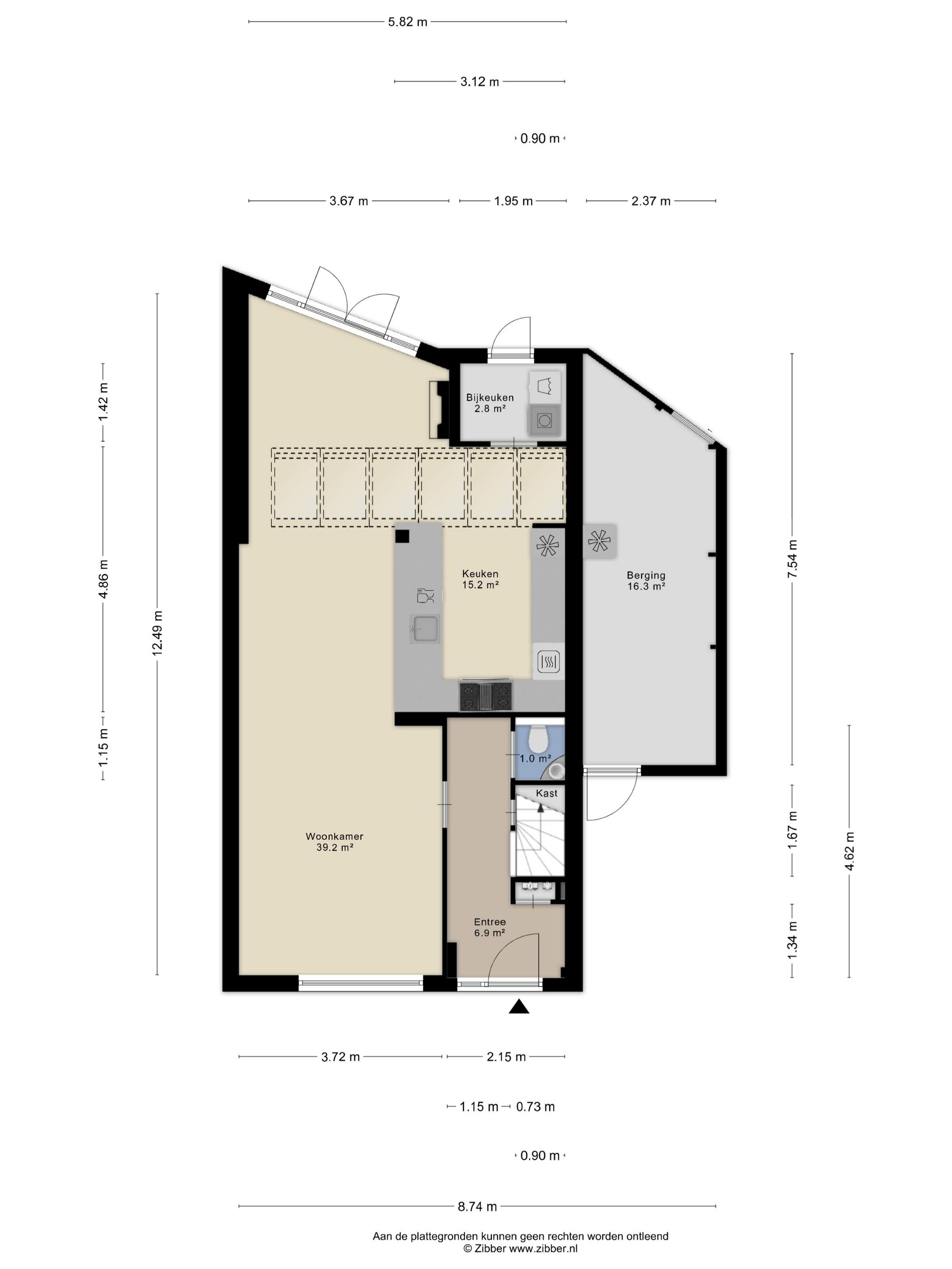 Spacious Extended Corner Home with Skylight in Car-Free Courtyard — 48