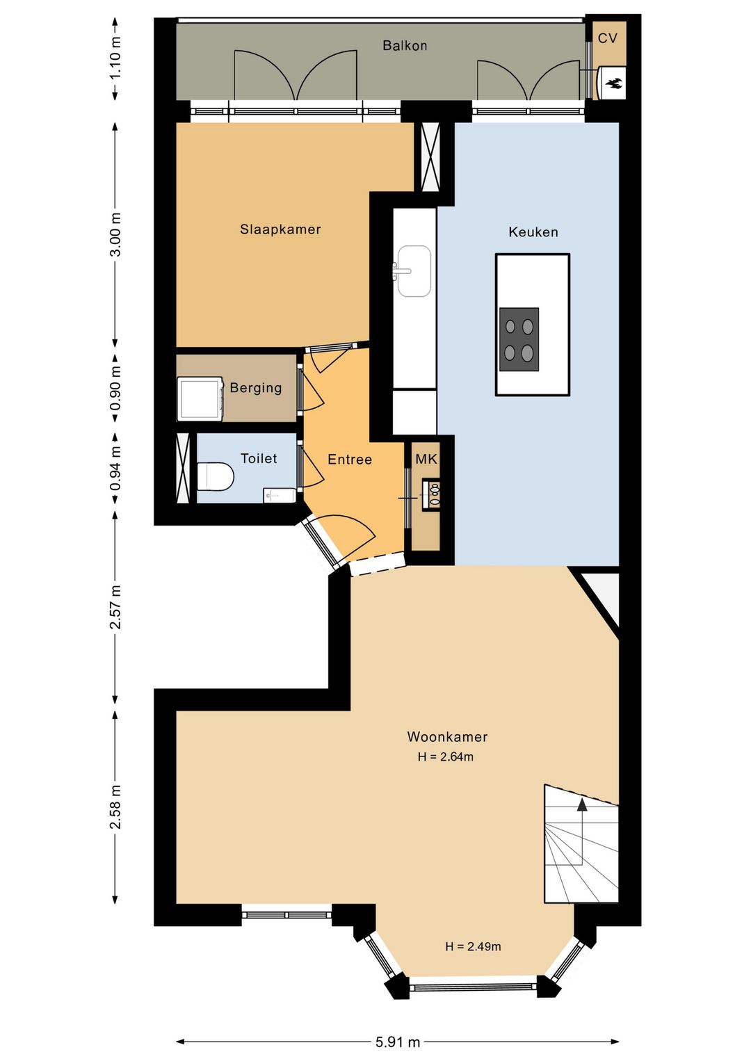 Foto 16 van Orteliuskade 53-3