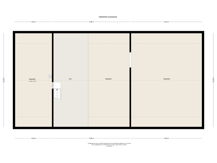 Verdieping bijgebouw