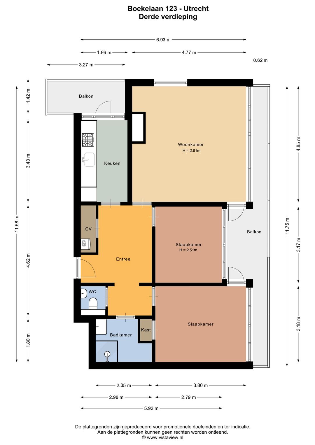 Bright corner apartment with balcony in green Tuindorp-Oost — 26