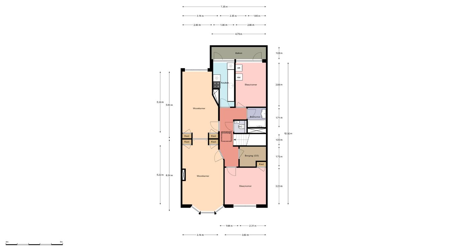 Light and atmospheric 4-room apartment with sunny balcony in Vruchtenbuurt — 34