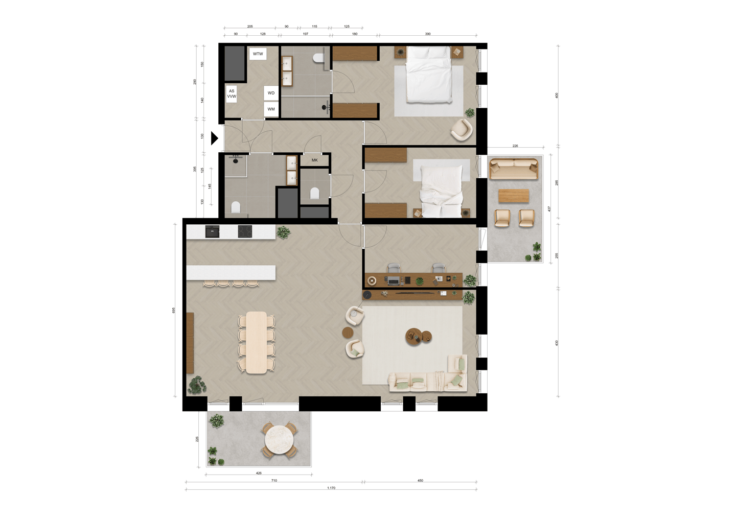 Foto 14 van Appartement (Bouwnr. 38)