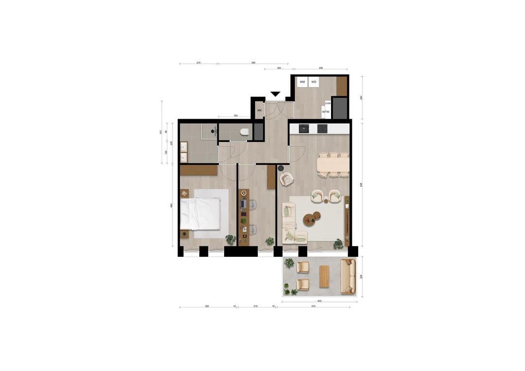 Foto 13 van Appartement (Bouwnr. 40)