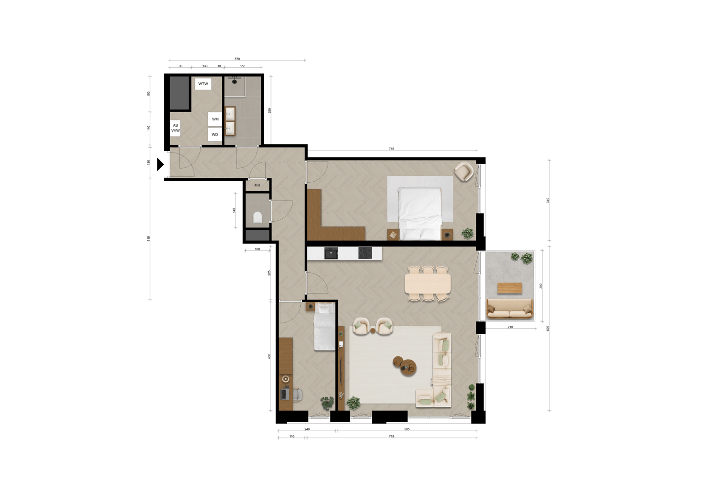 Foto 10 van Appartement (Bouwnr. 38)