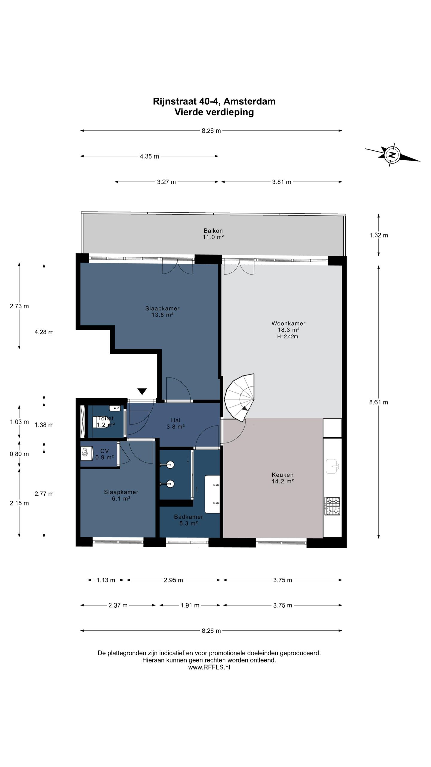 Foto 25 van Rijnstraat 40-4