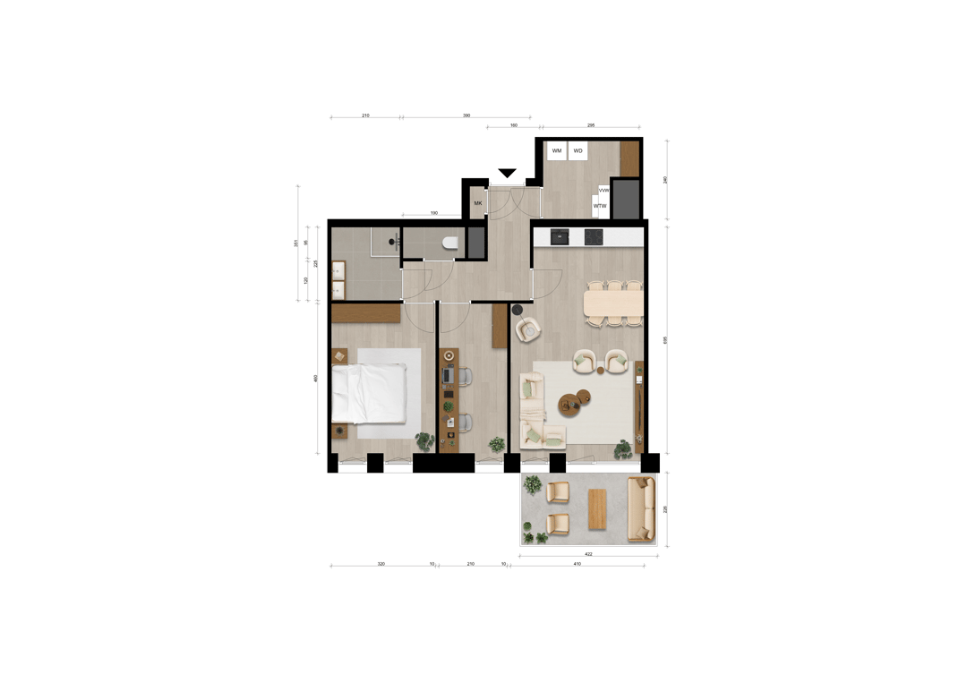 Foto 13 van Appartement (Bouwnr. 83)