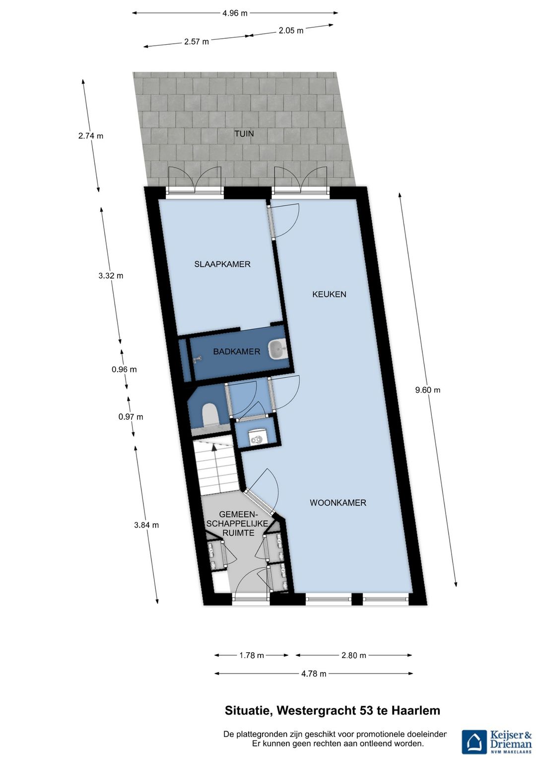 Move-in ready ground floor apartment with garden and church view in Haarlem center — 37