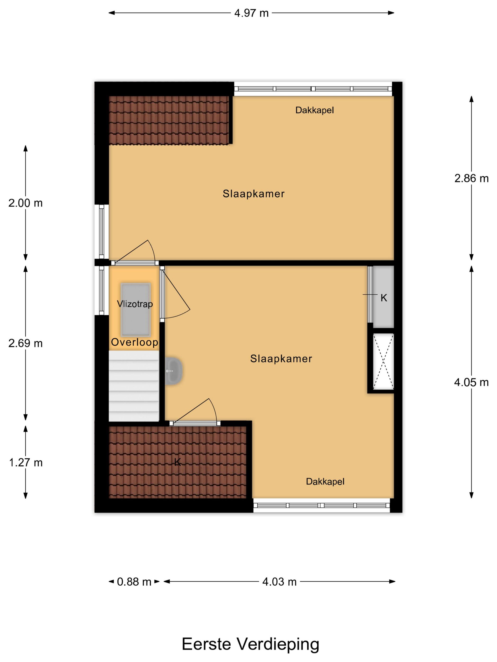 Characteristic semi-detached home with spacious garden and open dike views — 24