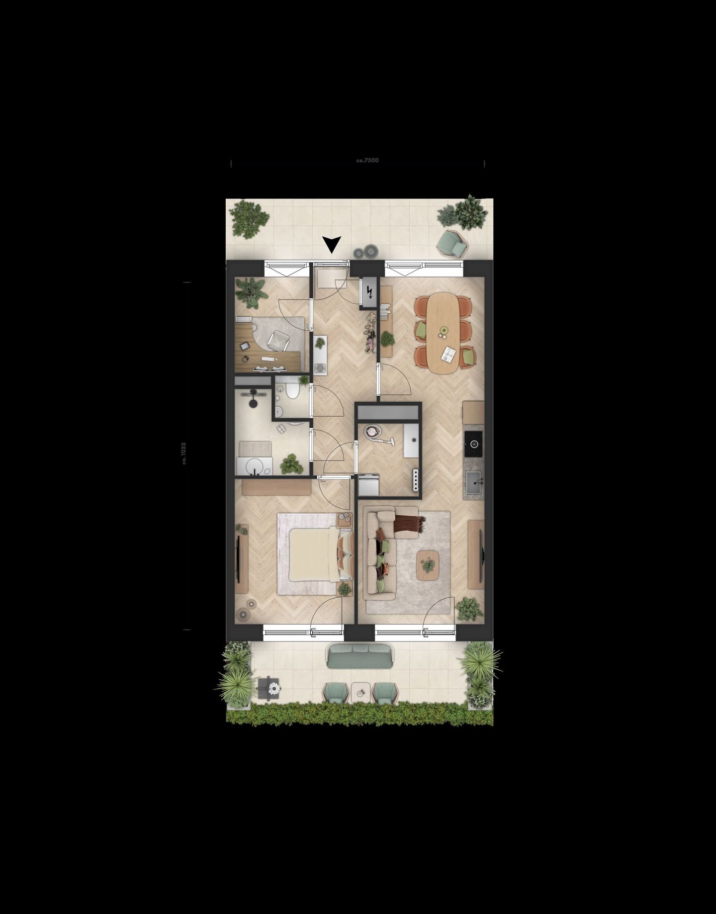 Photo 4 of Appartement Flexibele indeling (Bouwnr. C.0.03)