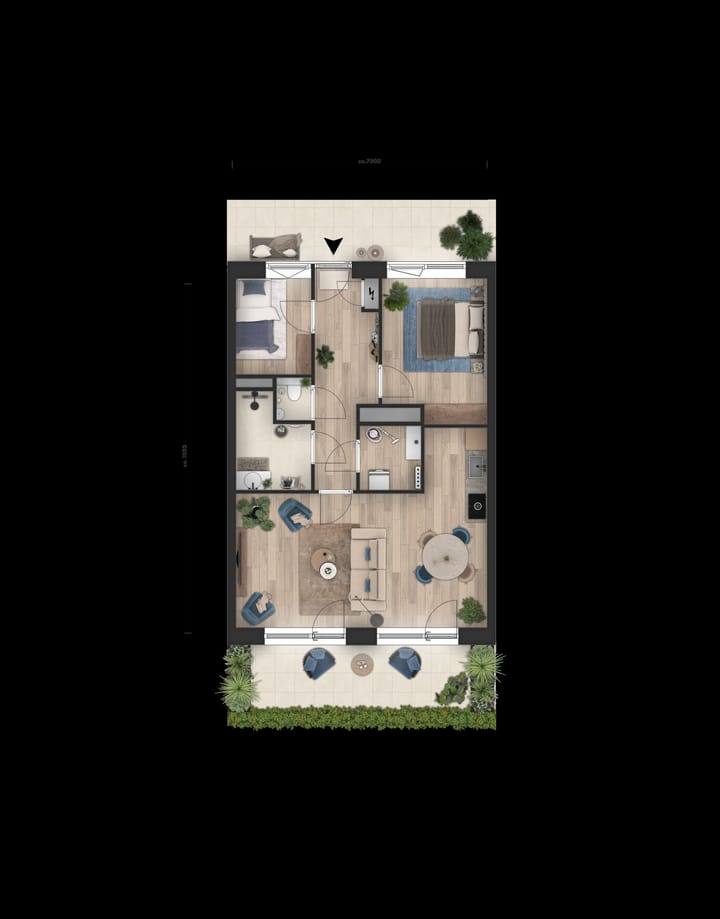 Foto 4 van Appartement Flexibele indeling (Bouwnr. C.0.04)