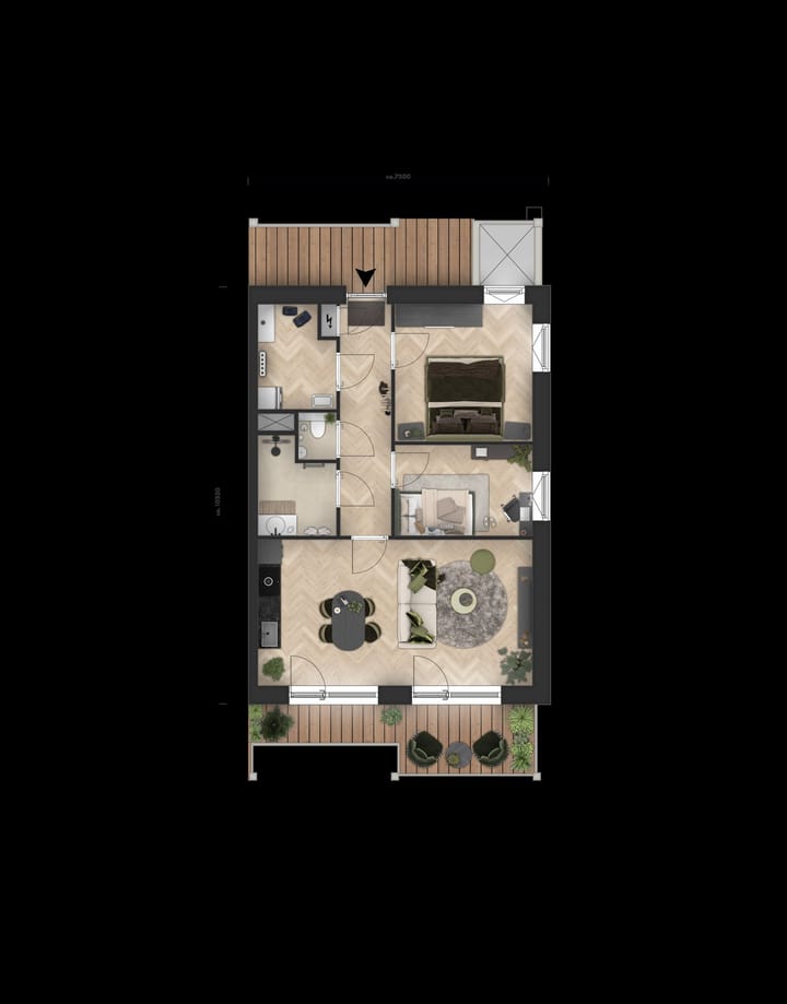 Photo 4 of Hoekappartement (Bouwnr. C.2.01)