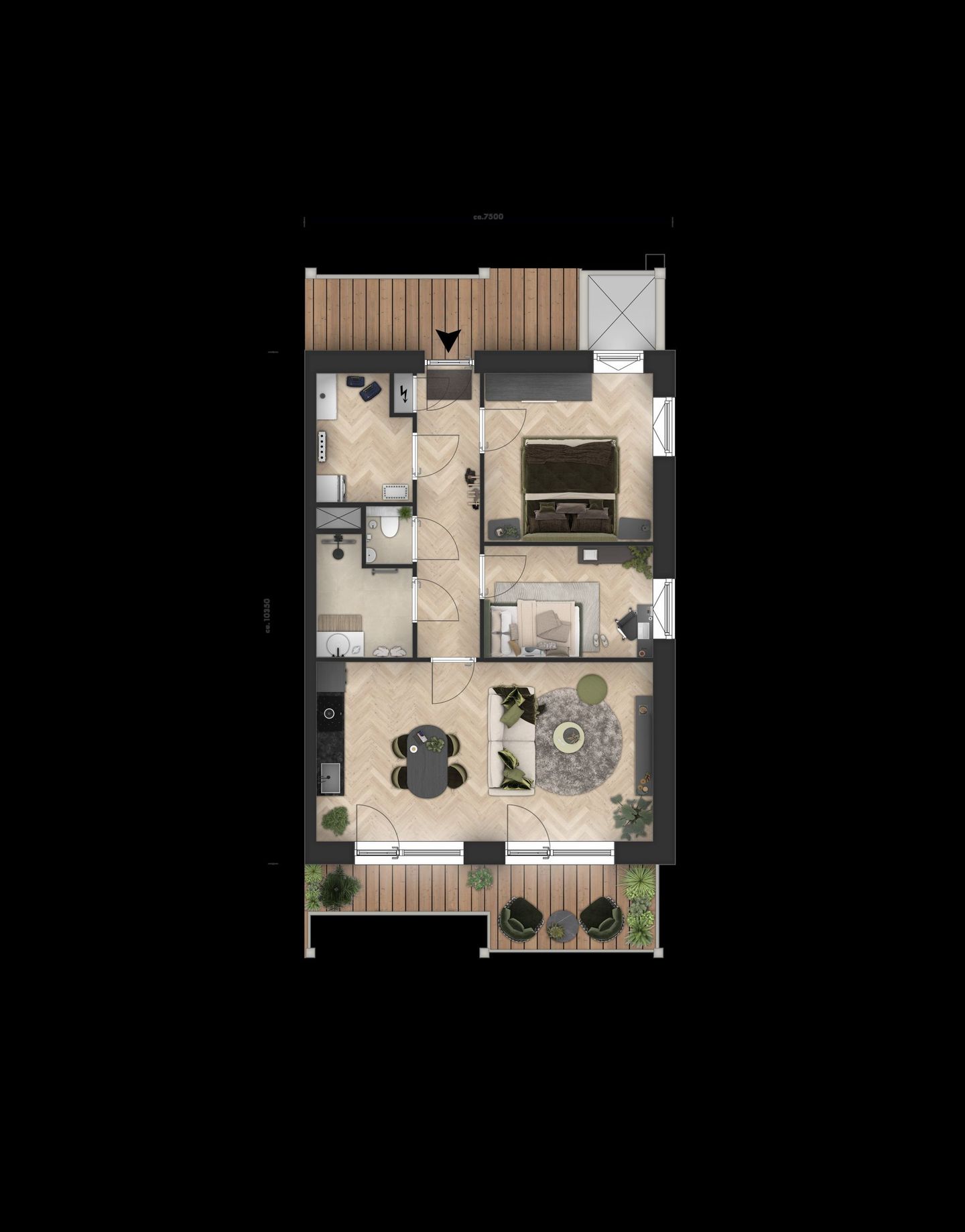 Foto 4 van Hoekappartement (Bouwnr. C.3.01)