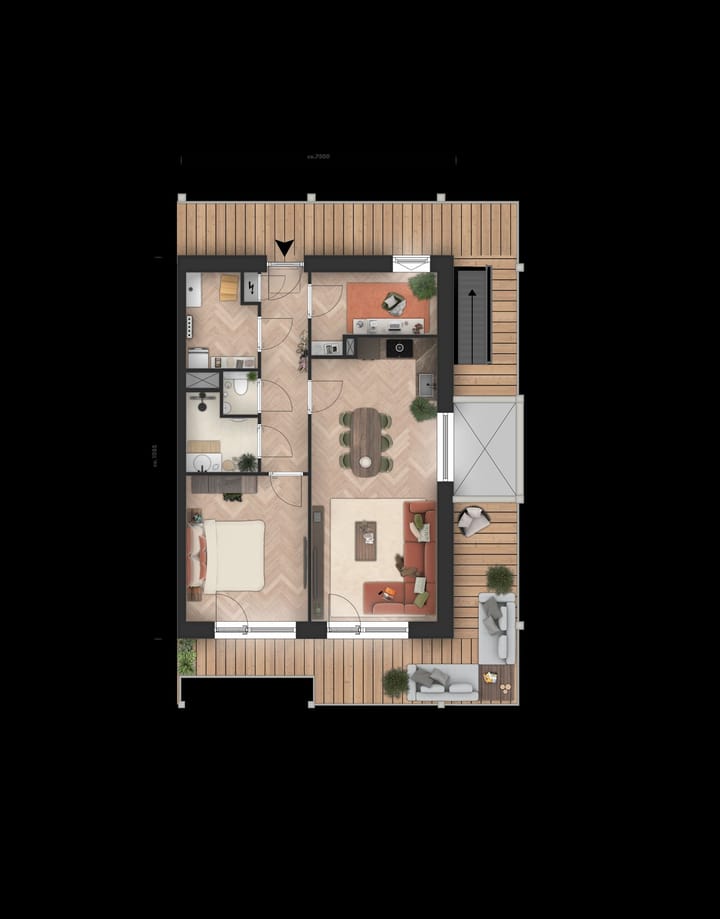 Foto 4 van Hoekappartement (Bouwnr. C2.05)