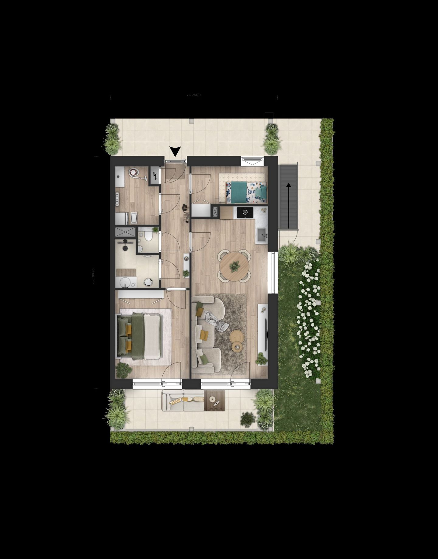 Foto 4 van Hoekappartement (Bouwnr. C.0.05)