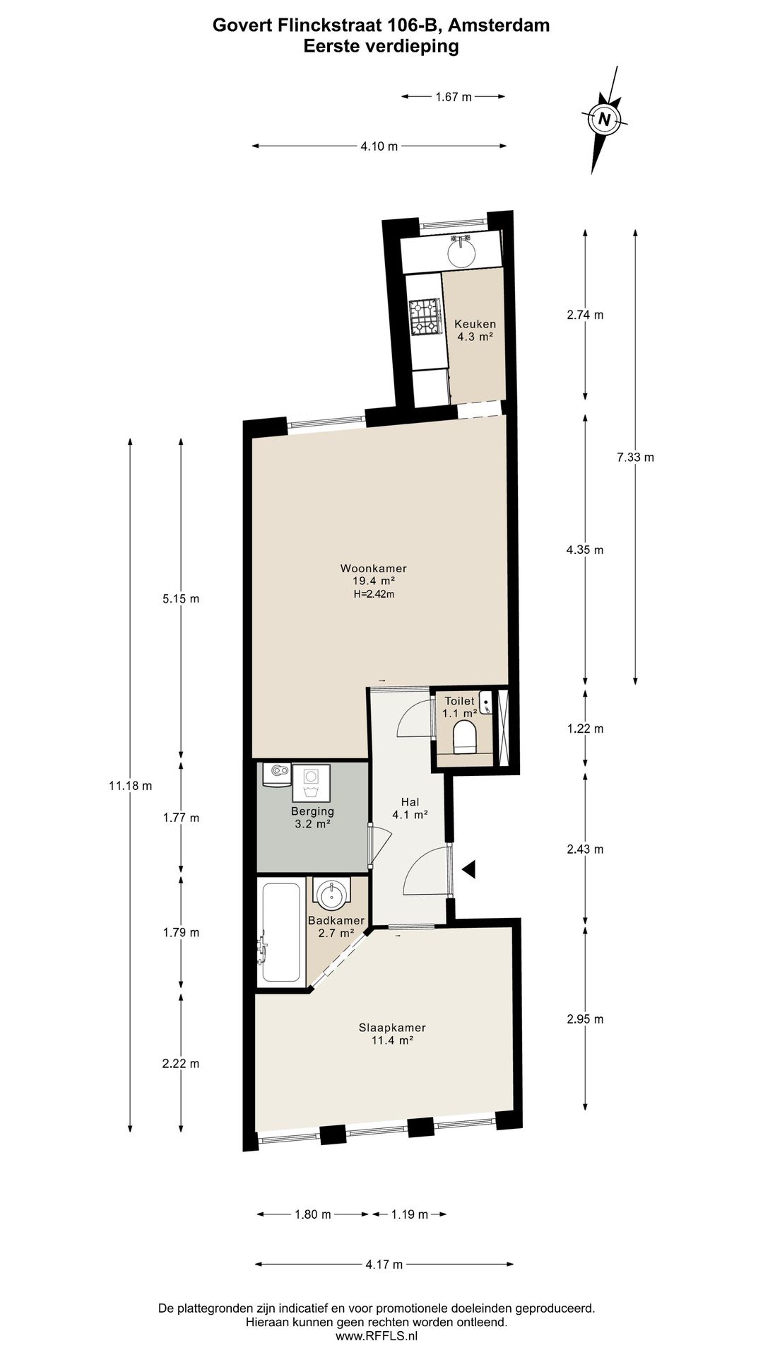 Foto 22 van Govert Flinckstraat 106-B