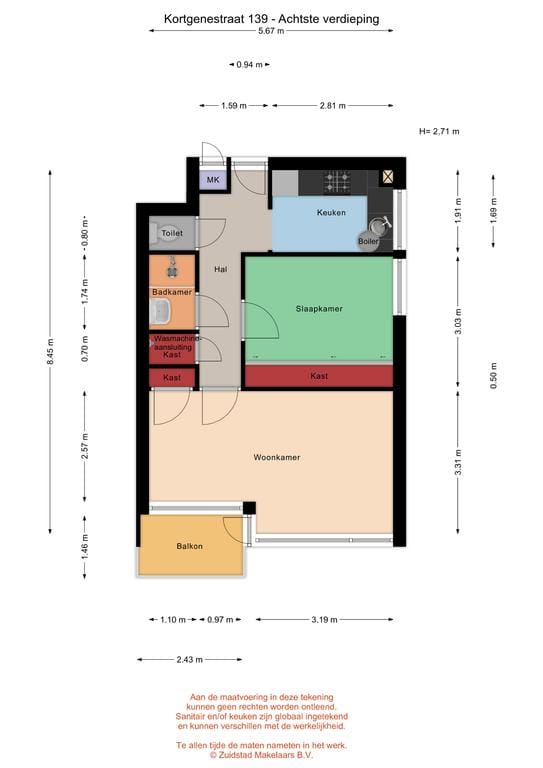 Cozy 2-Room Corner Apartment with Fantastic Views and Lift — 25