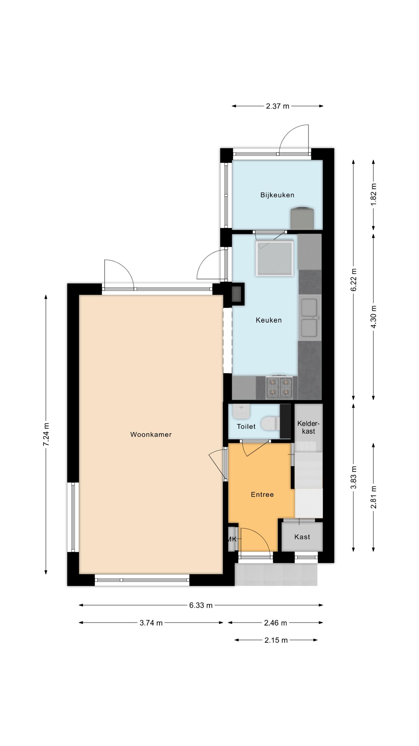 End house with summer house near the beach in Egmond aan Zee — 64