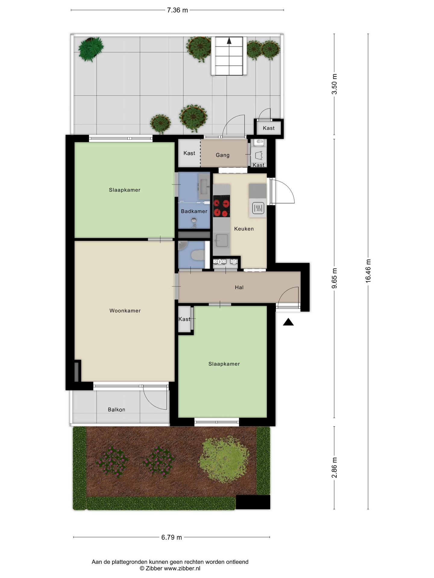 Beautiful Apartment with Front and Back Garden in Hazenkamp — 35