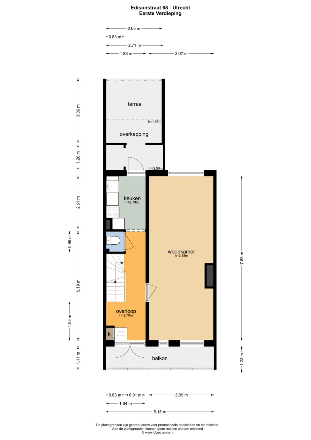Spacious Upper Apartment with Three Bedrooms and Terrace — 49