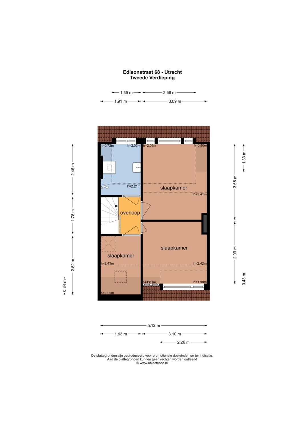 Spacious Upper Apartment with Three Bedrooms and Terrace — 52