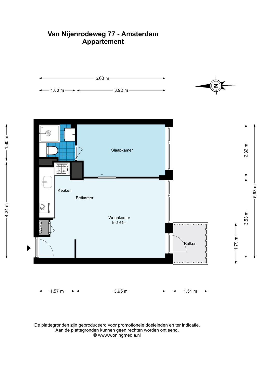 Bright 2-room apartment with south-facing balcony in Amsterdam South — 17