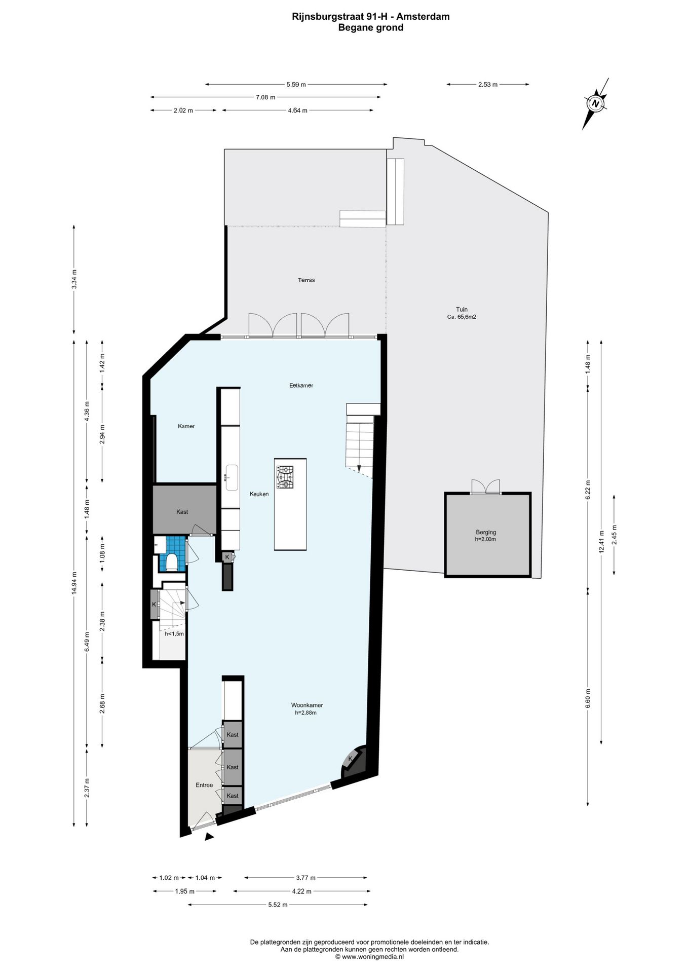 Foto 33 van Rijnsburgstraat 91-H